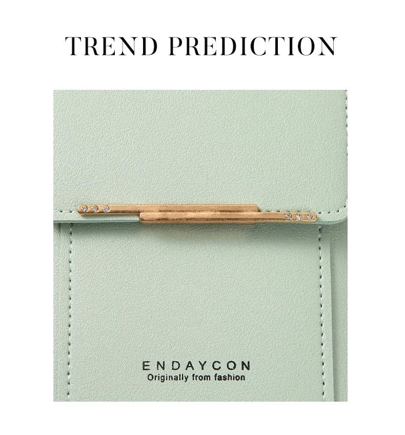 Women Crossbody Shoulder Bags Wallets Touch Screen Cell Phone Purse Soft Leather Strap Handbag for Female Luxury Messenger Bags