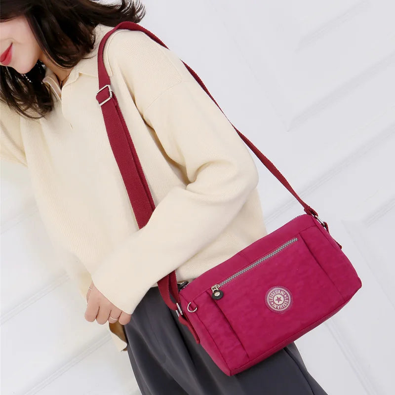 Fashion Crossbody Bags for Women Designer New Waterproof Shoulder Bag Nylon Cloth Female HandBag Casual Travel Messenger Bag