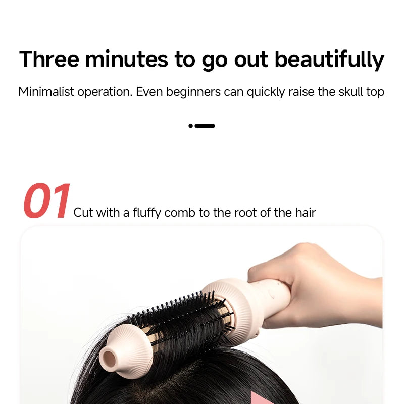 Automatic Hair Curler Negative Ion Ceramic Curling Iron - 40mm Large Wave Perm for Home Use, Lazy Person Electric Curling Wand