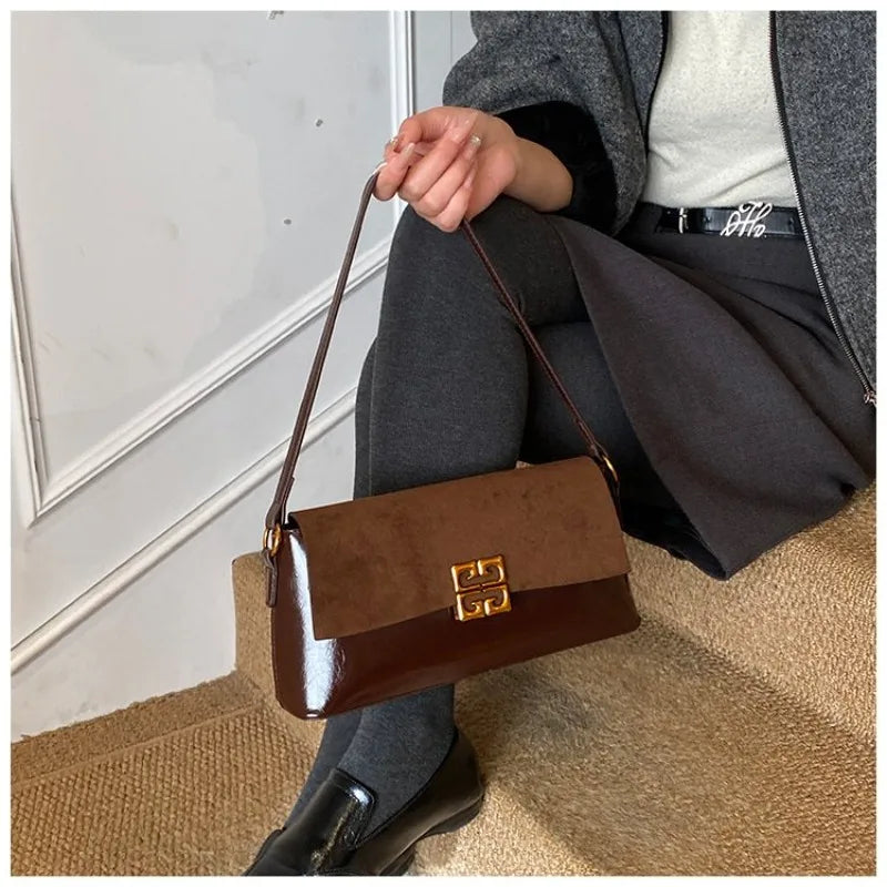 2026 New Luxury Women's Armpit Bag Premium Leather Crossbody Shoulder Bag Elegant & Versatile Designer Handbag for Daily & Party