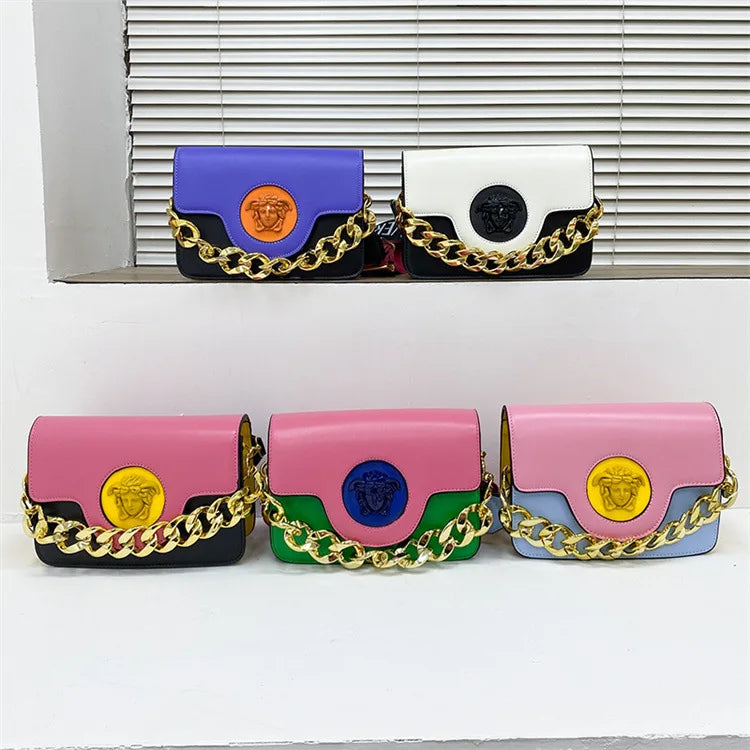 Luxury Texture Retro Crossbody Bag Women's Mini Square Designer Purse Korean-inspired Shoulder Tote Premium Quality PU Leather