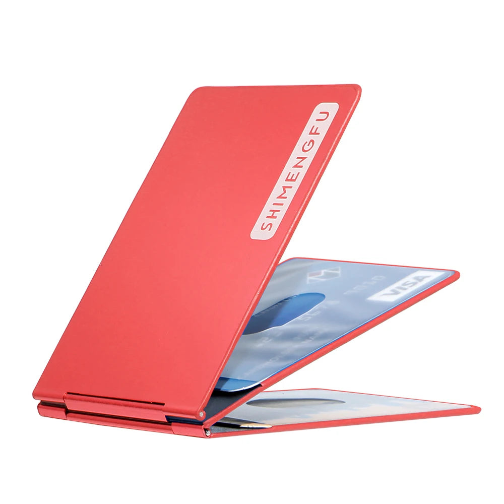 Aluminum Alloy Ultra-thin Card Holder Mini Wallet Driver License ID Cover Bag Driving Cardholder Women Slot Bank Card Package
