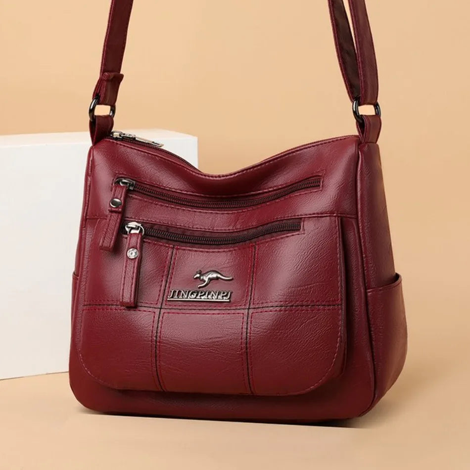 High Quality Soft Leather Luxury Purses and Handbags Women's Bag Designer Multi-pocket Crossbody Shoulder Bag for Women 2024 Sac