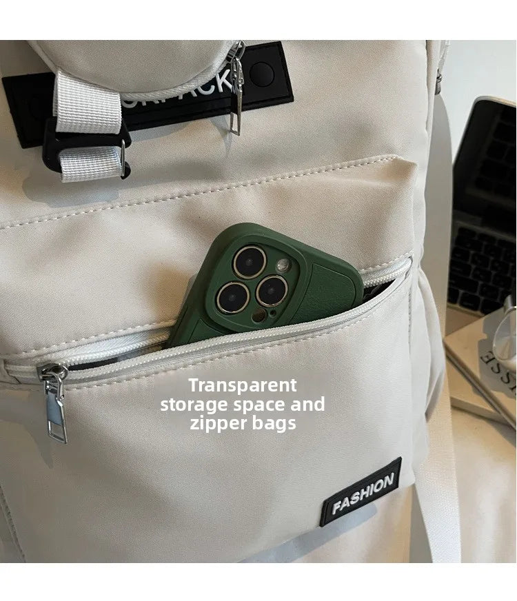 Trendy Crossbody Shoulder Bags for Women Large Capacity Commutre Tote Bag College Style Texture Versatile and Simple Storage Bag