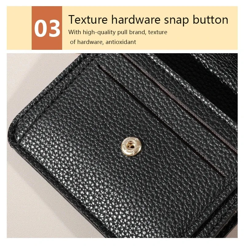 Minimalist Wallet - Waterproof, Lightweight, Multi-card Credit Card Holder with Snap Closure