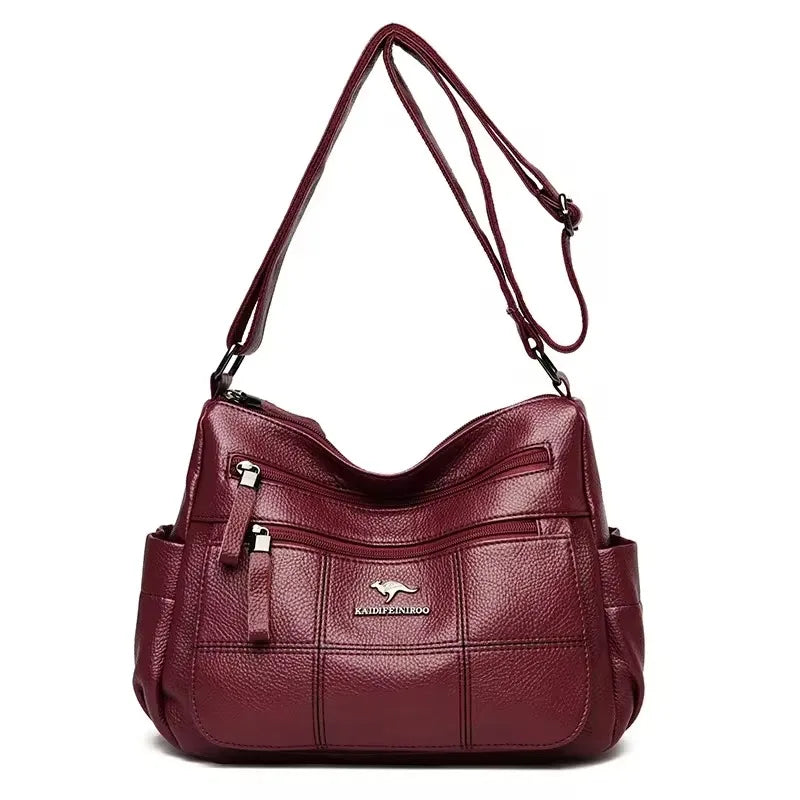 High Quality Soft Leather Luxury Purses and Handbags Women's Bag Designer Multi-pocket Crossbody Shoulder Bag for Women 2024 Sac