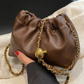 Women Crossbody Tote Bag PU Leather Pleatd Hobo Bag Versatile Messenger Bag Satchel Sling Bag Girl Stylish Purse