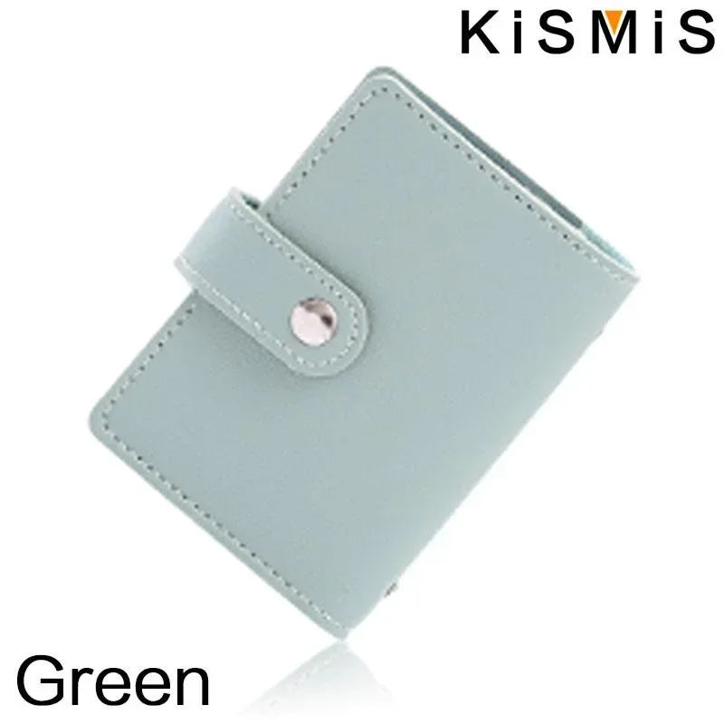 Slim Minimalist PU Leather Card Holder - 26 Card Slots Organizer Wallet, Compact and Stylish Accessory for Men and Women