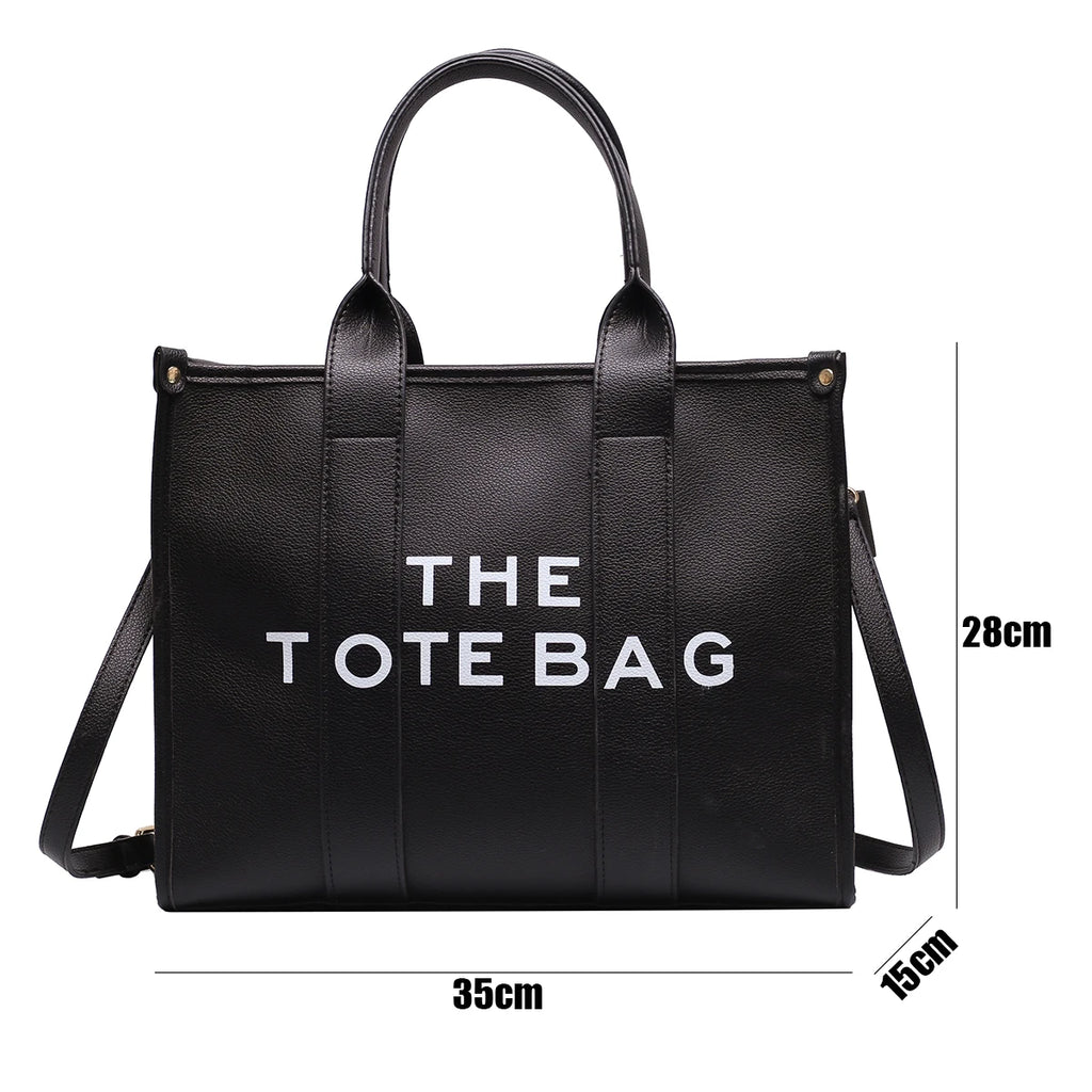 The tote bag For Women Crossbody Female Handbag New Solid Words Lette Leisure Large Bag,Luxury Fashion bag,designer bag for PU