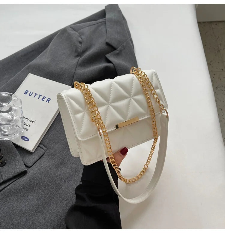 Fashionable Retro Women's Crossbody Bags, Simple and Versatile Casual Shoulder Bag, Suitable for Commuting and Banquets