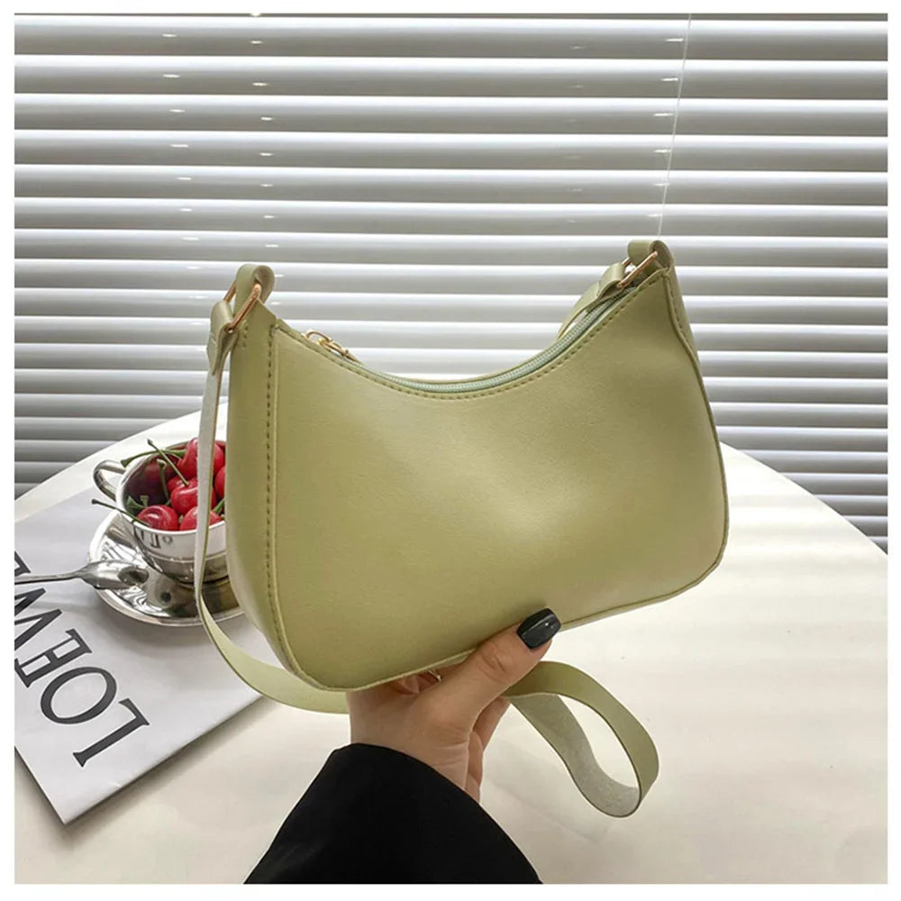 2022 Women's Bag Women's Fashion Handbags Freeshiping Low Price Retro Designer Luxury Bag Solid Color PU Leather Shoulder Bags