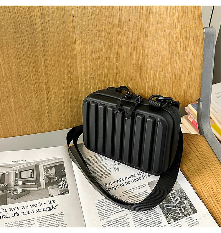 New Design Men's Crossbody Bag Fashion Box Shape Crossbody Bag For Men Women Mini Shoulder Messenger Bag Small Square Handbags