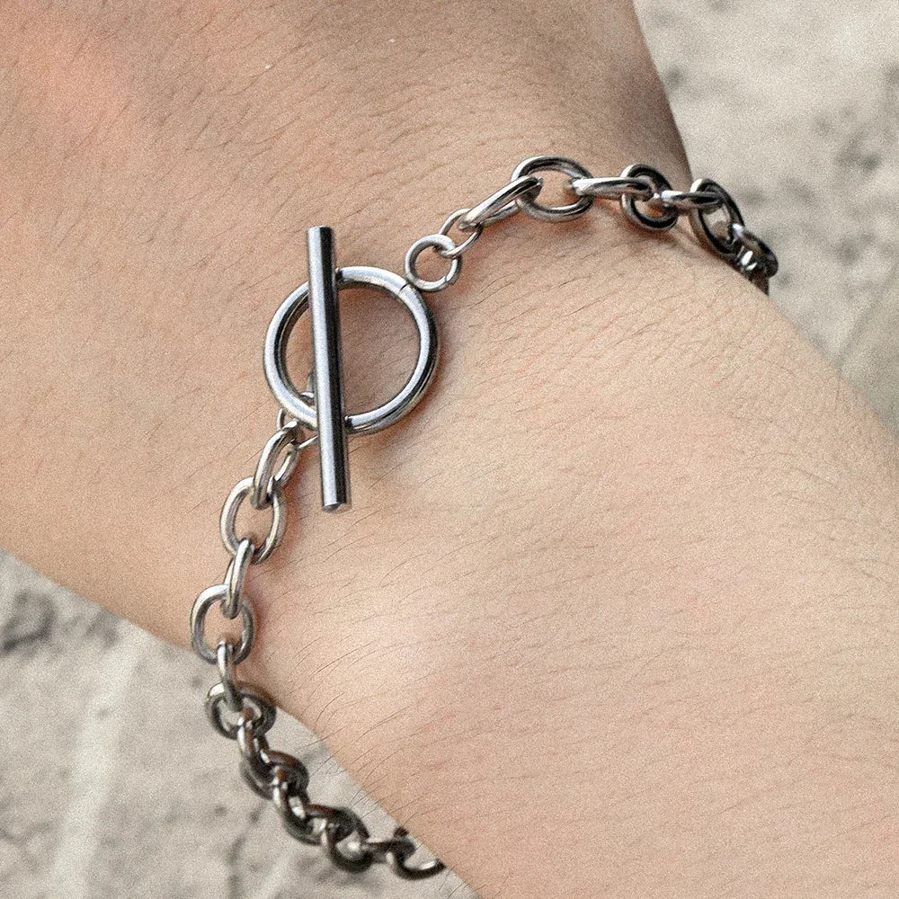Simple Fashion Stainless Steel Bracelets Minimalist Design OT Buckle Chain Non-fading High-quality Bracelets for Women Jewelry