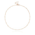 Gold Plated And Silver Plated Copper Bead Fine Necklace For Women's Parties Fashionable Jewelry Chain Gift Accessories Wholesale