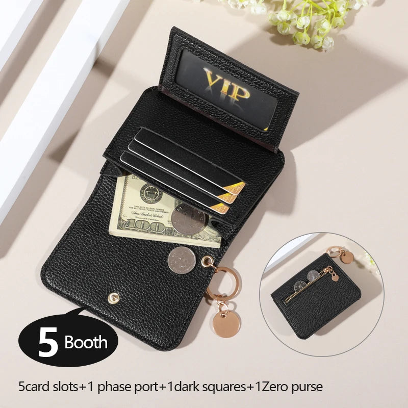 Minimalist Wallet - Water-Resistant, Lightweight, Multi-Card Credit Card Holder with Snap Closure, Perfect for Daily Commute
