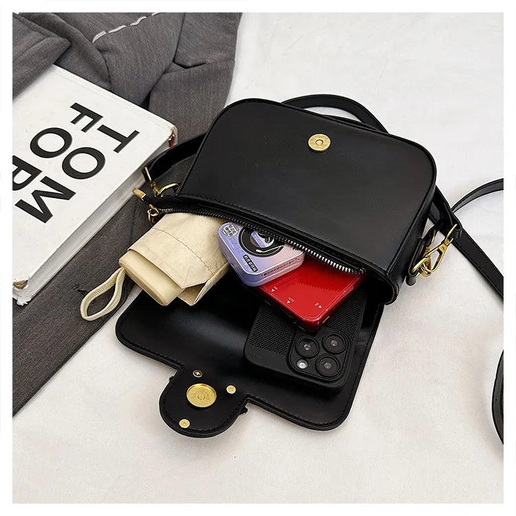 2026 Womens Crossbody Bags Solid Color Shoulder Purse Box Design Compact Small Square Bag for Daily Use Office and Casual Events