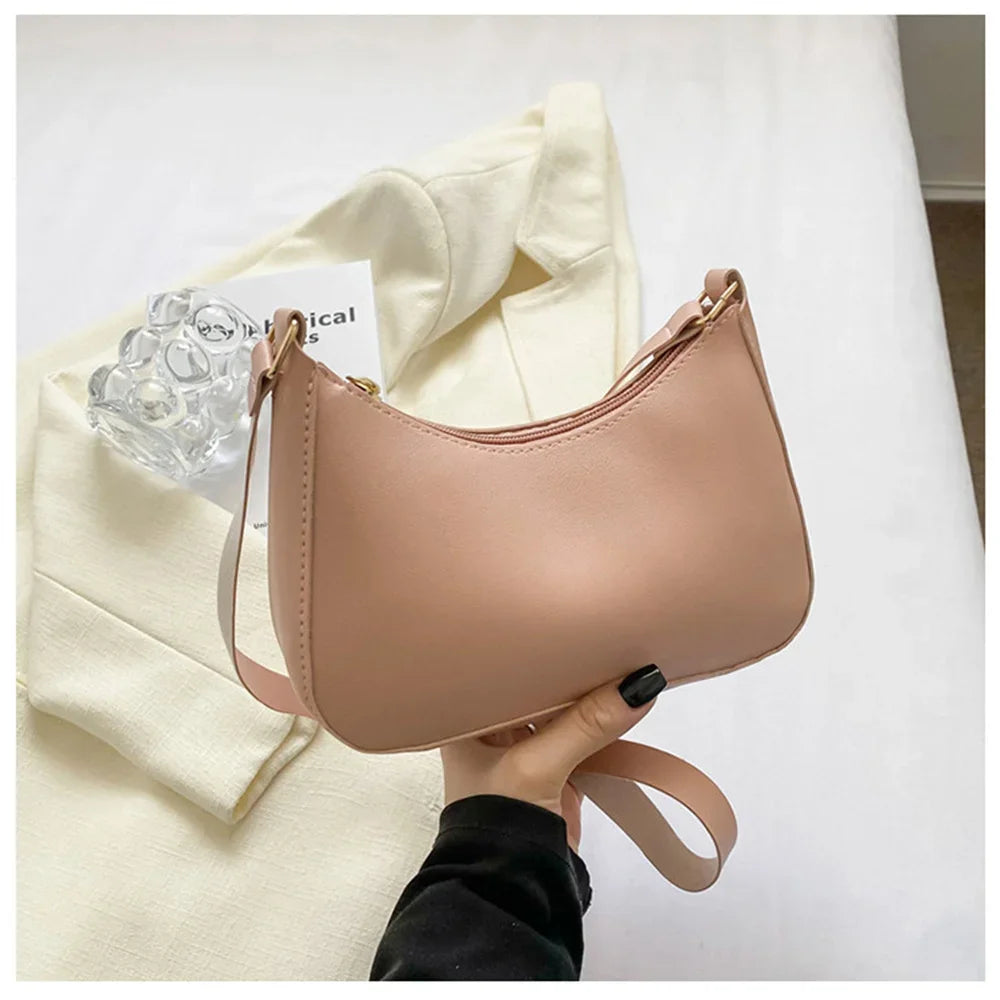 2022 Women's Bag Women's Fashion Handbags Freeshiping Low Price Retro Designer Luxury Bag Solid Color PU Leather Shoulder Bags
