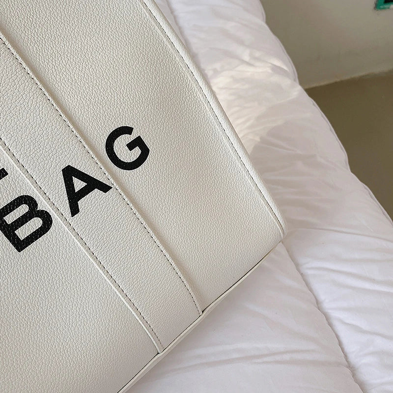The tote bag For Women Crossbody Female Handbag New Solid Words Lette Leisure Large Bag,Luxury Fashion bag,designer bag for PU