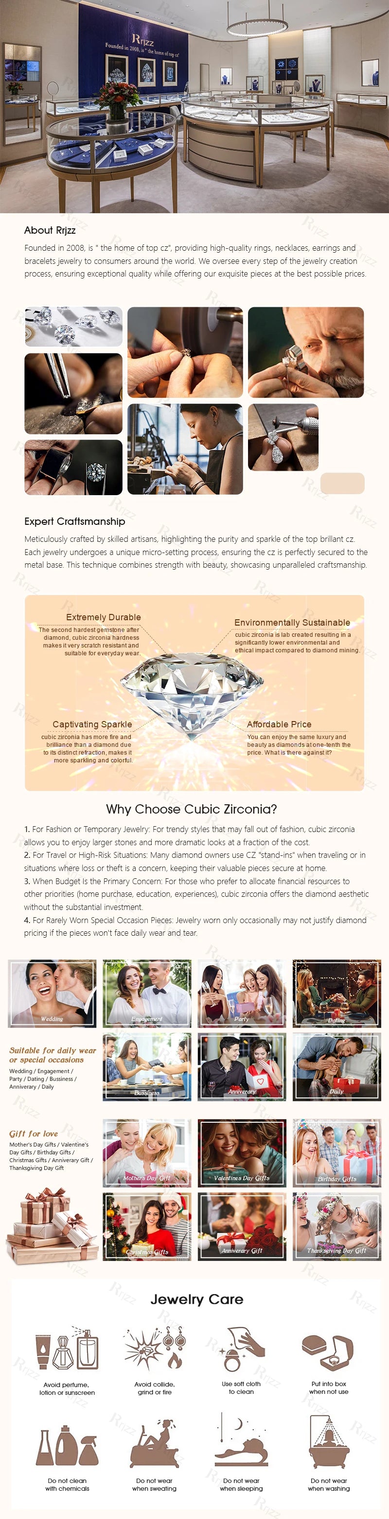 Rrjzz Stud Earrings for Women 5x7mm Emerald Cut&5x8mm Pear Cut Lab Created Cubic Zirconia 14K Gold Plated 2 Stone Jewelry Gift
