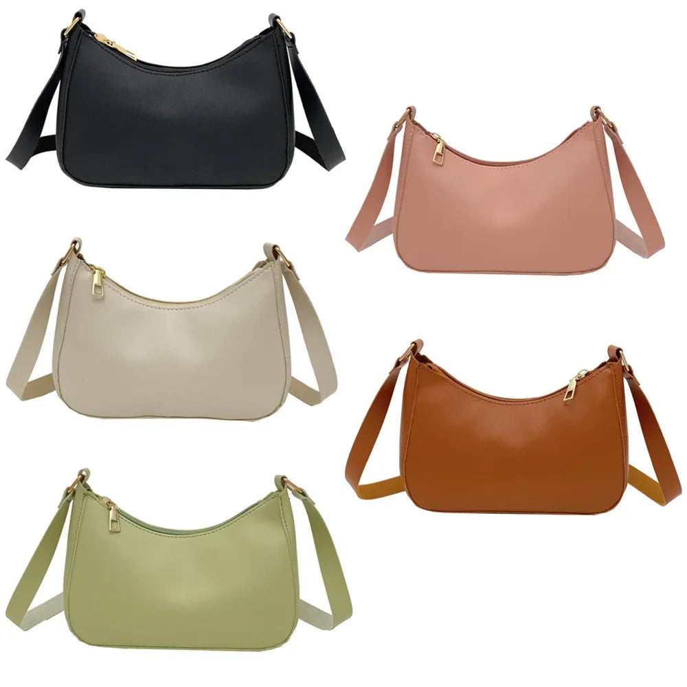 2022 Women's Bag Women's Fashion Handbags Freeshiping Low Price Retro Designer Luxury Bag Solid Color PU Leather Shoulder Bags