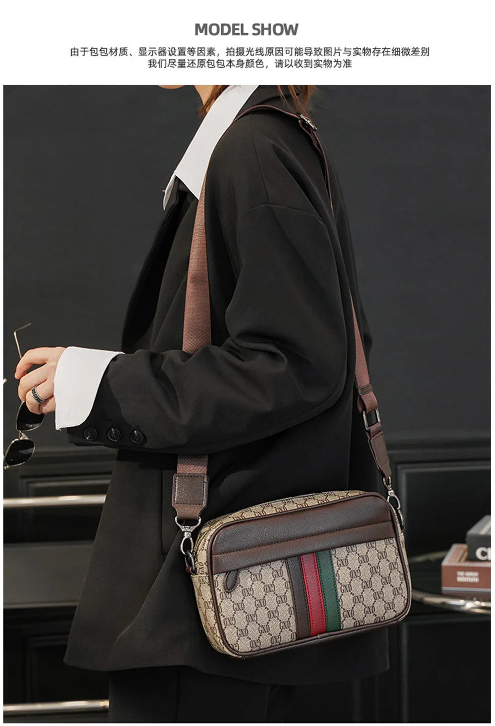 Designer Crossbody Bag for Men Bags New Luxury Leather Casual Man Messenger Bag Fashion Male Bag Sling Pack Shoulder Bags