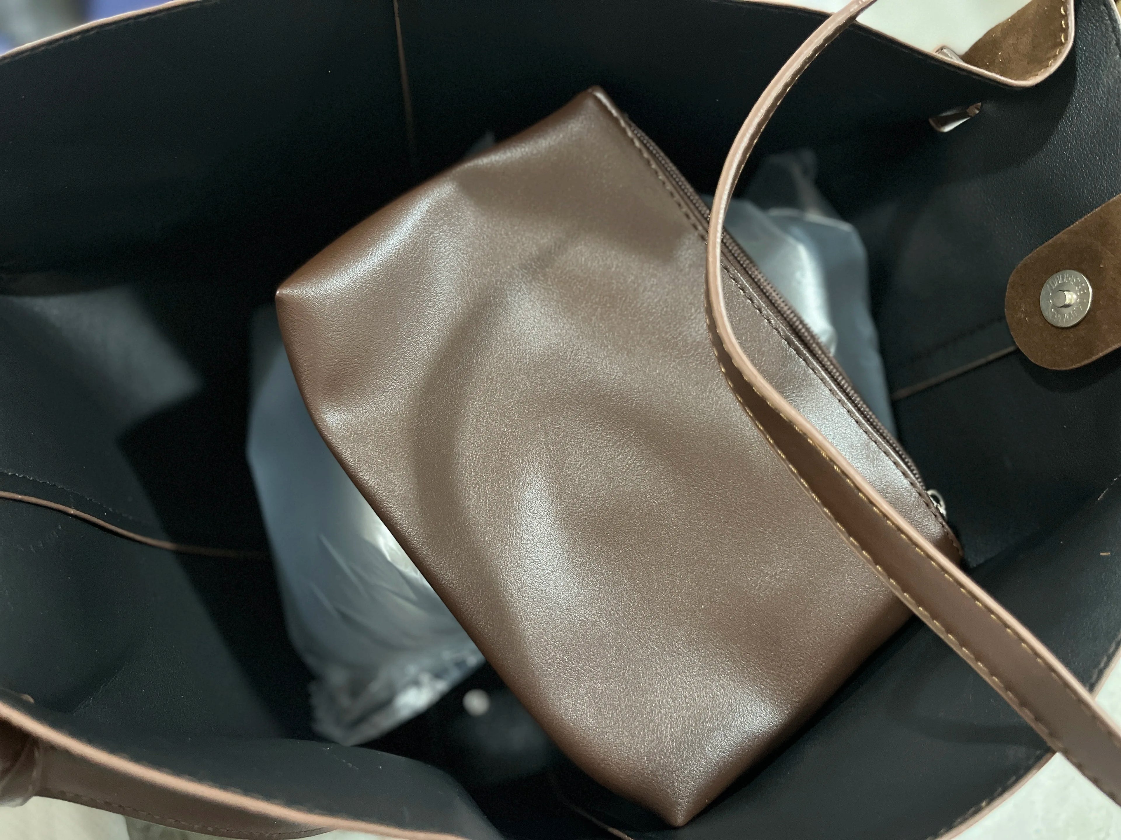 Luxury Faux Suede Women's Tote Bag Large Capacity Shoulder Bag Designer Handbag Wing-shaped Storage Bag Chic Frosted Shoppingbag