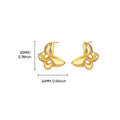 Fashion Zircon Stud Earrings for Women Gold Color Stainless Steel Earrings Trendy Luxury Wedding Jewelry Accessories aretes muje