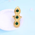 Adjustable Size Gold Plated Joint Rings for For Women Middle East Wedding Jewelry Ethnic Couple Rings Bague Femme