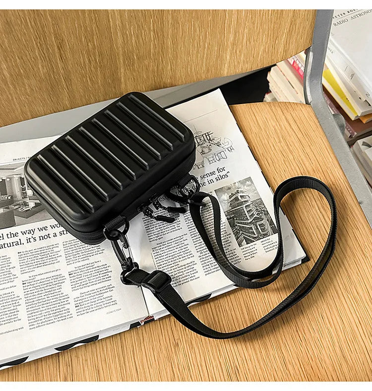 New Design Men's Crossbody Bag Fashion Box Shape Crossbody Bag For Men Women Mini Shoulder Messenger Bag Small Square Handbags