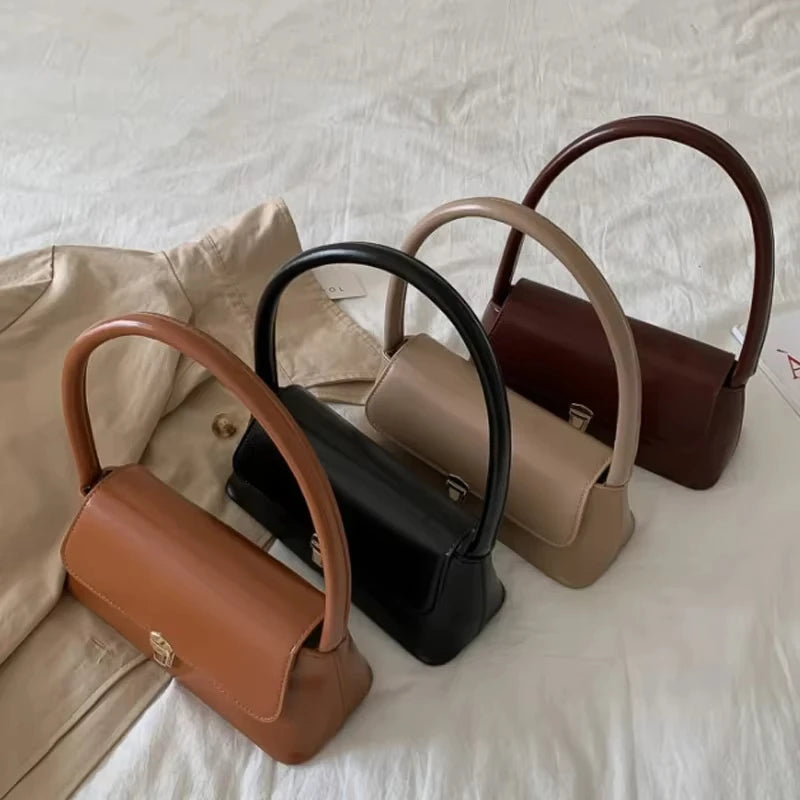 Luxury Brand Crossbody Bags for Women Fashion Design Underarm 2025 Woman Shoulder Bag Female Handbag and Purses Solid Color
