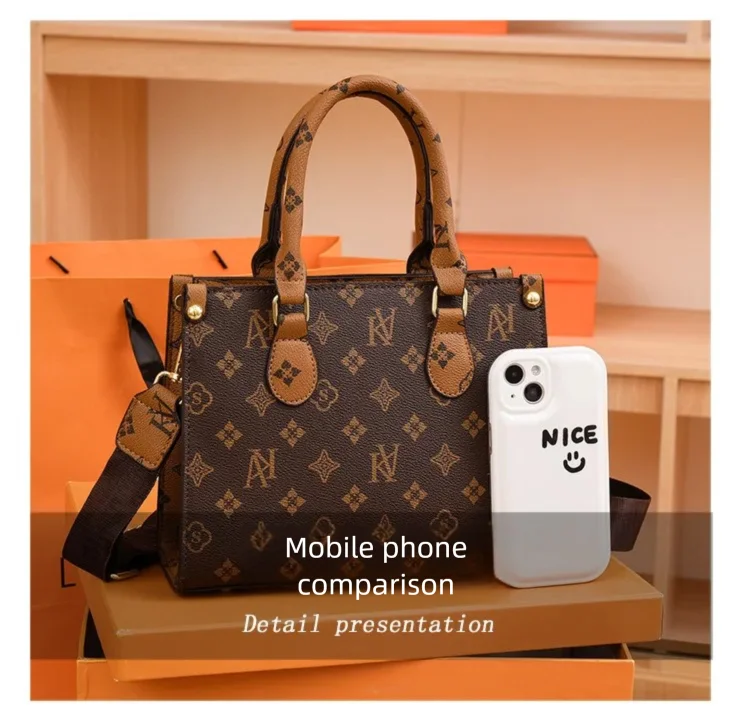 Elegant Ladies Handbag Retro Printed Crossbody Bag for Women Luxury Designer Leather Material Messenger Handbag for Travel
