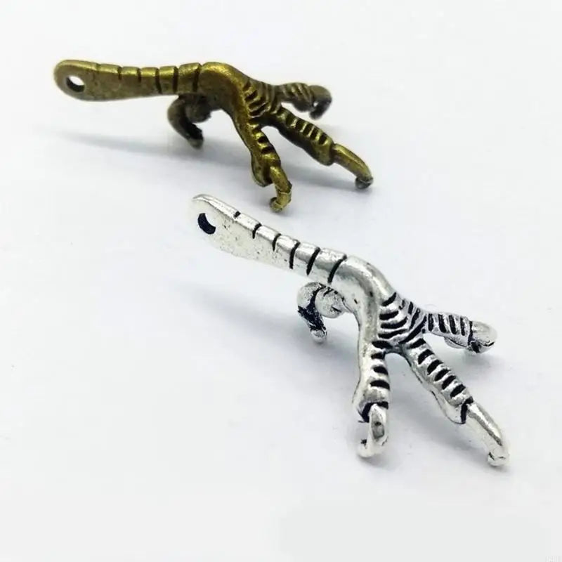 10PCS Antique Bird Claw Pendant Bird Claw Necklace Pendant Alloy Texture