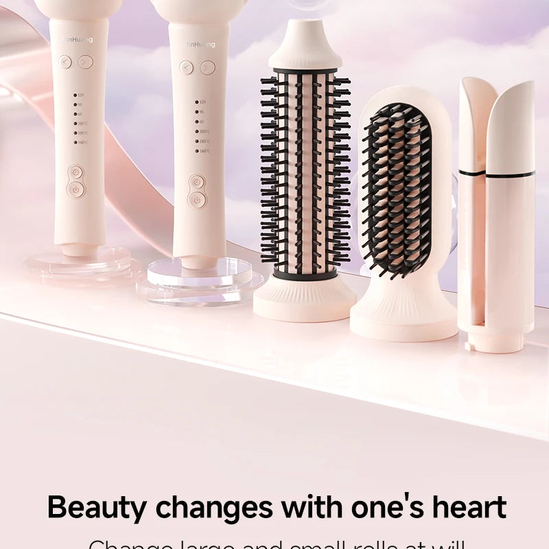 Automatic Hair Curler Negative Ion Ceramic Curling Iron - 40mm Large Wave Perm for Home Use, Lazy Person Electric Curling Wand