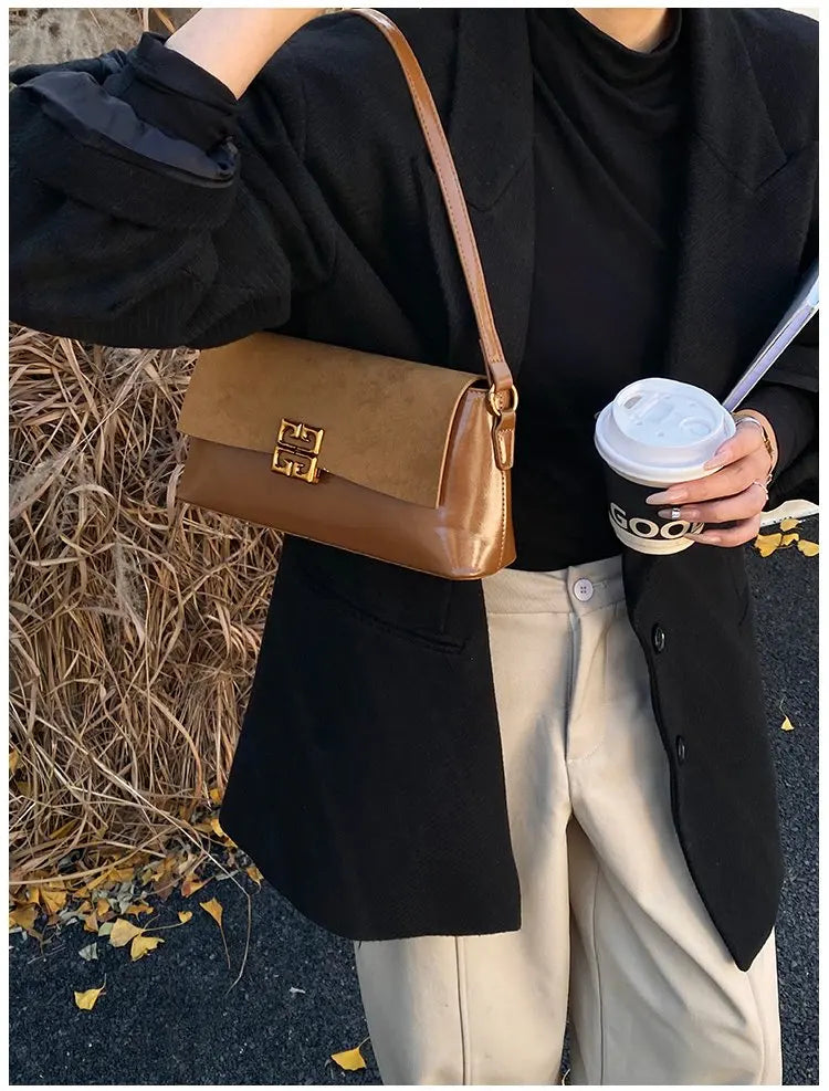 2026 New Luxury Women's Armpit Bag Premium Leather Crossbody Shoulder Bag Elegant & Versatile Designer Handbag for Daily & Party