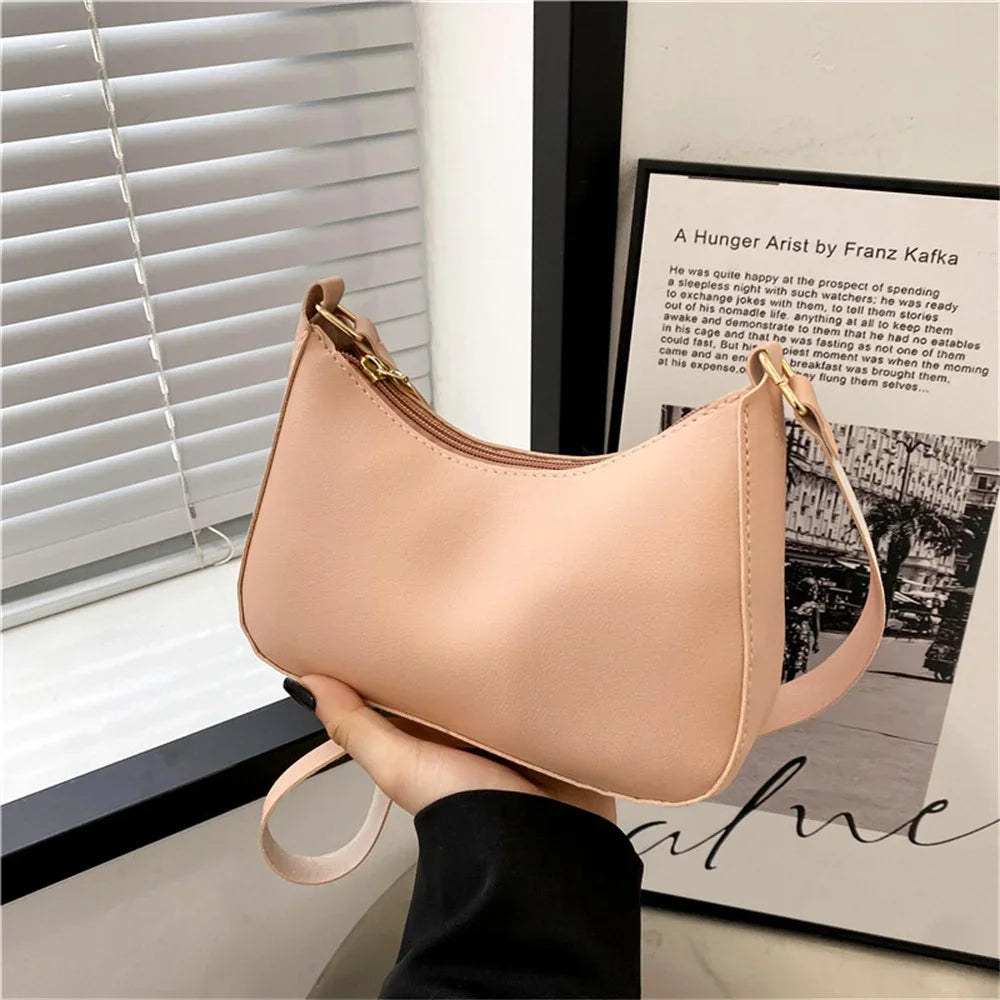 2022 Women's Bag Women's Fashion Handbags Freeshiping Low Price Retro Designer Luxury Bag Solid Color PU Leather Shoulder Bags
