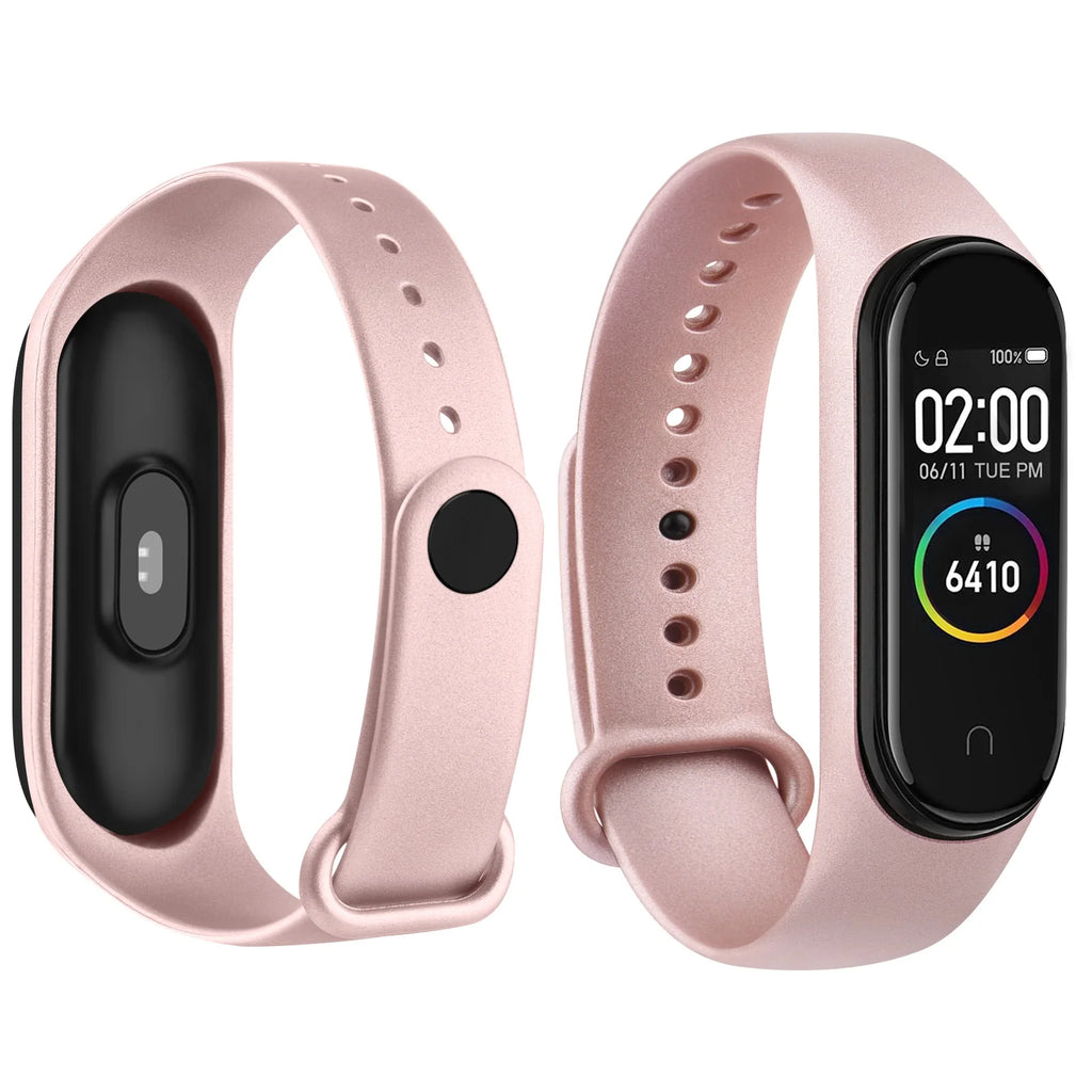 Silicone Watch Band for Xiaomi 6 Miband 5 TPU Watch Strap M5 Bracelet Xiaomi 4 3 Sport Wristband Mi Band 6 Smartwatch Accessory