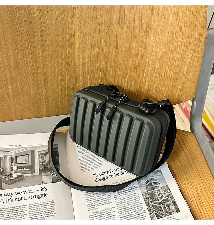 New Design Men's Crossbody Bag Fashion Box Shape Crossbody Bag For Men Women Mini Shoulder Messenger Bag Small Square Handbags