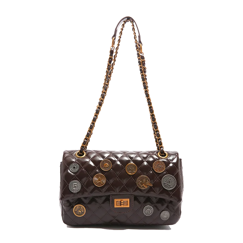 Stylish Leather Crossbody Bag for Women Ladies Luxury Brand Famous Designer Handbag Classic Elegant Fashion Accessory