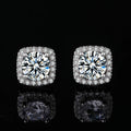 New 925 Sterling Silver Earrings 2CT 5A Zircon for Women Luxury Wedding Engagement Jewelry Stud Earrings Party Gifts