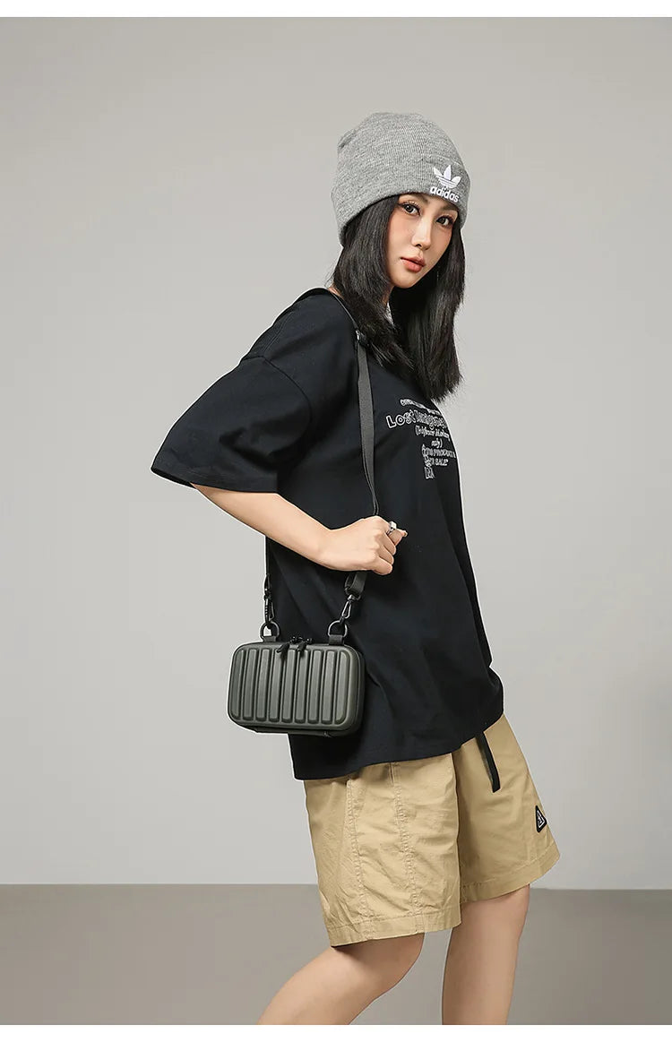 New Design Men's Crossbody Bag Fashion Box Shape Crossbody Bag For Men Women Mini Shoulder Messenger Bag Small Square Handbags