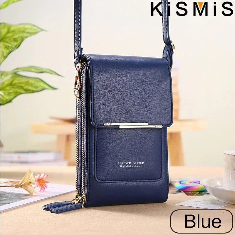 Womens Soft Leather Crossbody Bag Small Wallet Phone Purse Shoulder Bag Fashion Female Handbag