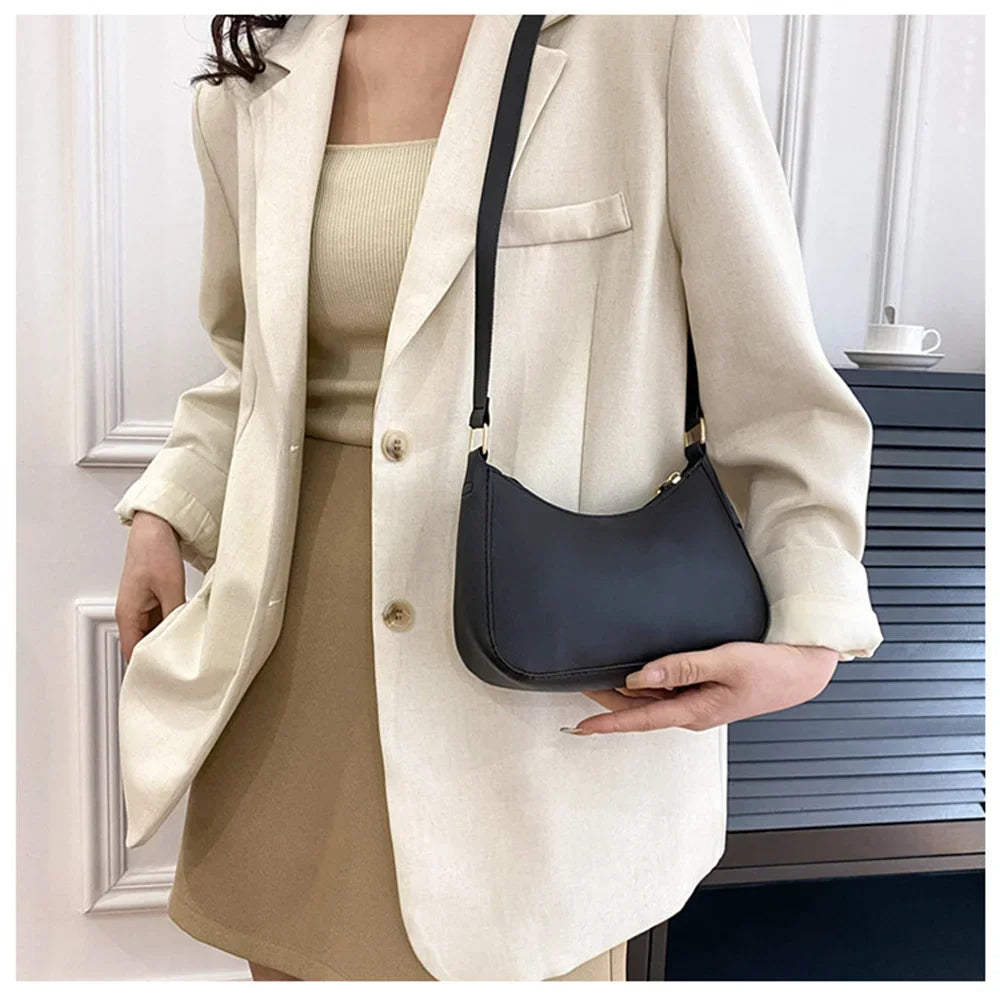 2022 Women's Bag Women's Fashion Handbags Freeshiping Low Price Retro Designer Luxury Bag Solid Color PU Leather Shoulder Bags