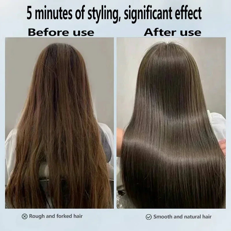 2 IN 1 Professional Hair Straightener & Hair Dryer Styling Tool Heat-Up Hair Flat Iron Negative Ion Iron Long-Lasting airstrait