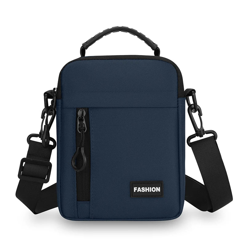Men's Crossbody Bag Multi-Pocket Large Capacity Waterproof Oxford Shoulder Sling Pouch Business Travel Daily Commute Organizer