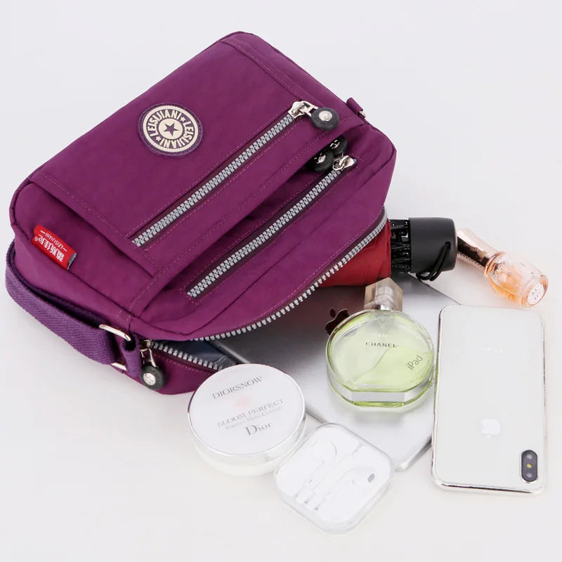 Fashion Crossbody Bags for Women Designer New Waterproof Shoulder Bag Nylon Cloth Female HandBag Casual Travel Messenger Bag