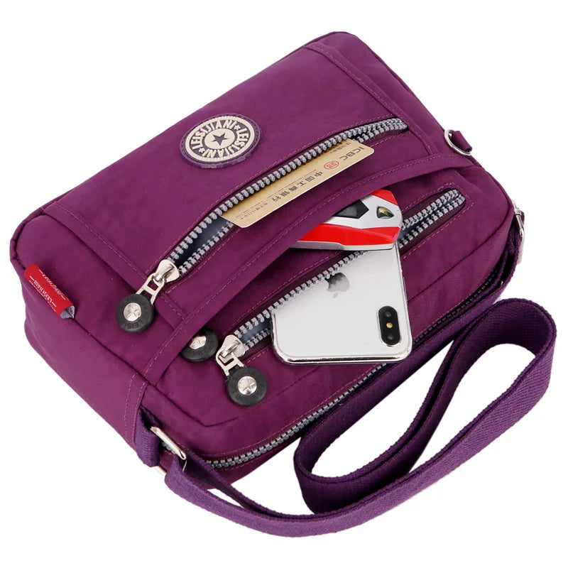 Fashion Crossbody Bags for Women Designer New Waterproof Shoulder Bag Nylon Cloth Female HandBag Casual Travel Messenger Bag