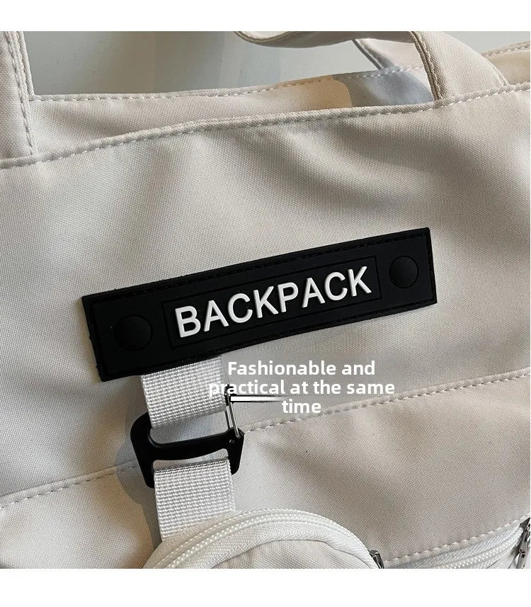 Trendy Crossbody Shoulder Bags for Women Large Capacity Commutre Tote Bag College Style Texture Versatile and Simple Storage Bag