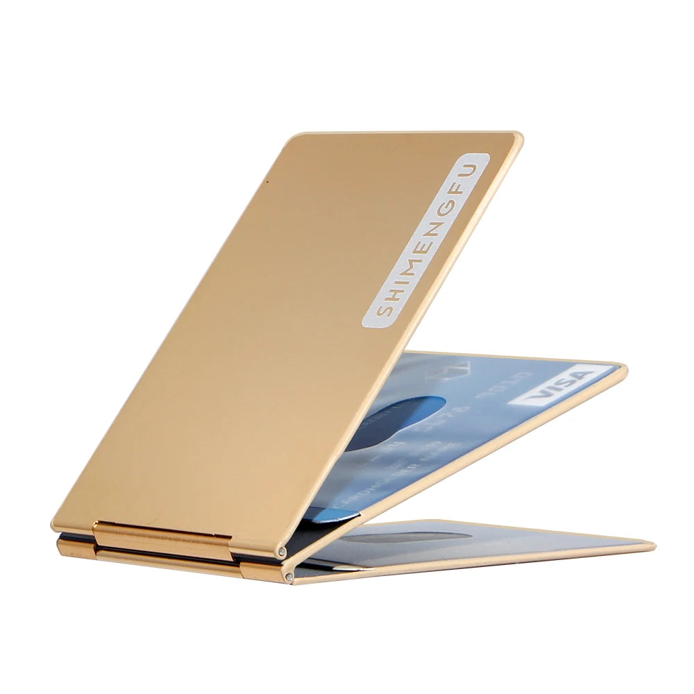 Aluminum Alloy Ultra-thin Card Holder Mini Wallet Driver License ID Cover Bag Driving Cardholder Women Slot Bank Card Package