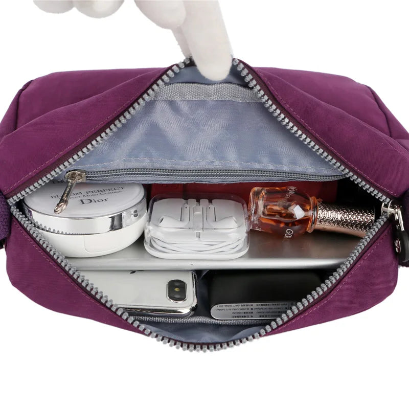 Fashion Crossbody Bags for Women Designer New Waterproof Shoulder Bag Nylon Cloth Female HandBag Casual Travel Messenger Bag